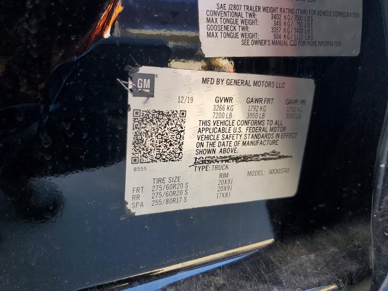 79076735 :رقم المزاد ، 1GCRYAEH8LZ177528 vin ، 2021 Chevrolet Silv1500 4wd مزاد بيع