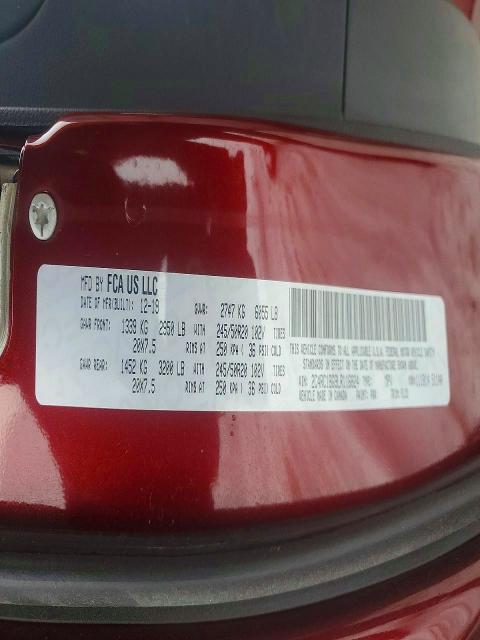 Продажа на аукционе авто 2020 Chrysler Pacifica, vin: 2C4RC1BG9LR116824, номер лота: 76252245