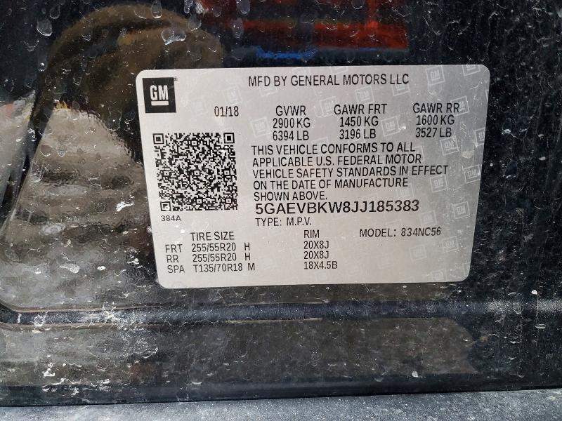 Продаж на аукціоні авто 2018 Buick Enclave, vin: 5GAEVBKW8JJ185383, номер лоту: 78528965