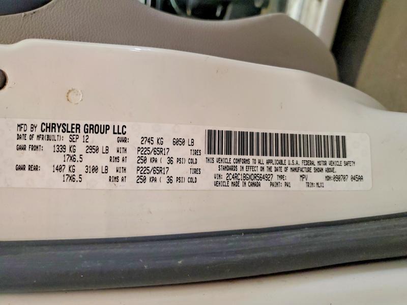 79489975 :رقم المزاد ، 2C4RC1BGXDR564927 vin ، 2013 Chrysler Town & Country مزاد بيع