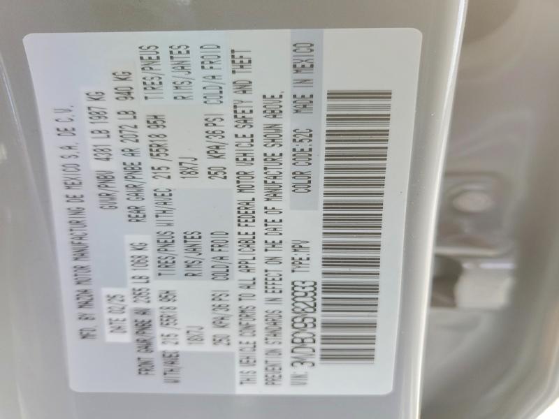 77408725 :رقم المزاد ، 3MVDMBCM9SM820933 vin ، 2025 Mazda Cx-30 مزاد بيع
