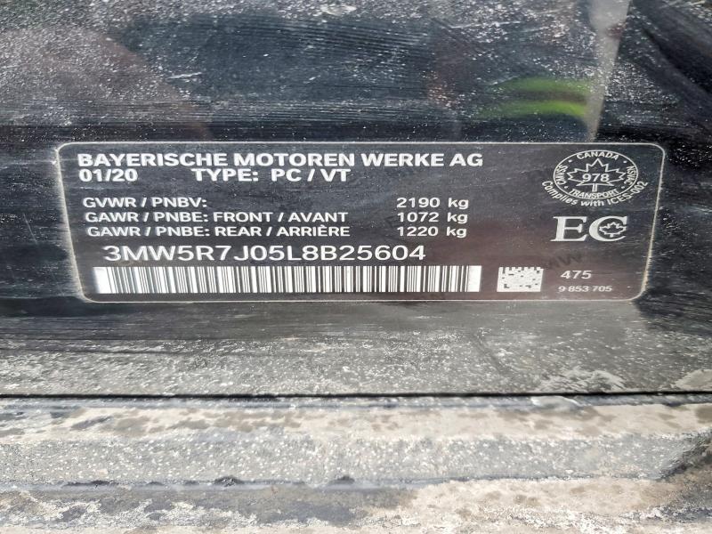 Продажа на аукционе авто 2020 Bmw 330xi, vin: 3MW5R7J05L8B25604, номер лота: 78149245