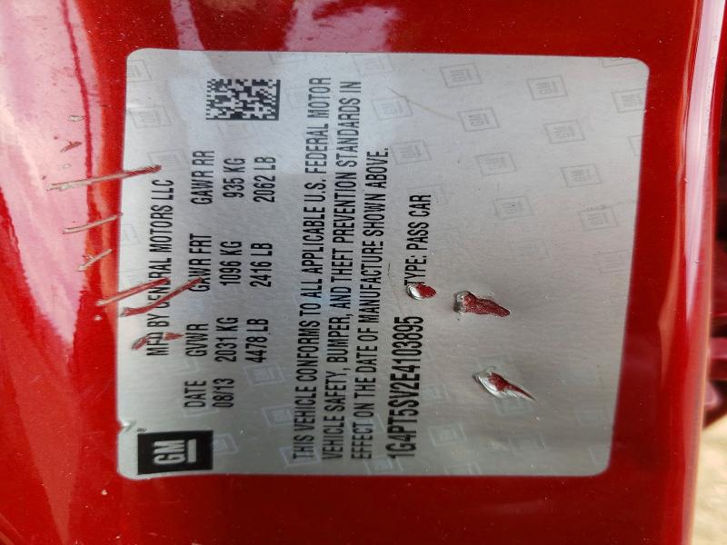 77907875 :رقم المزاد ، 1G4PT5SV2E4103895 vin ، 2014 Buick Verano مزاد بيع