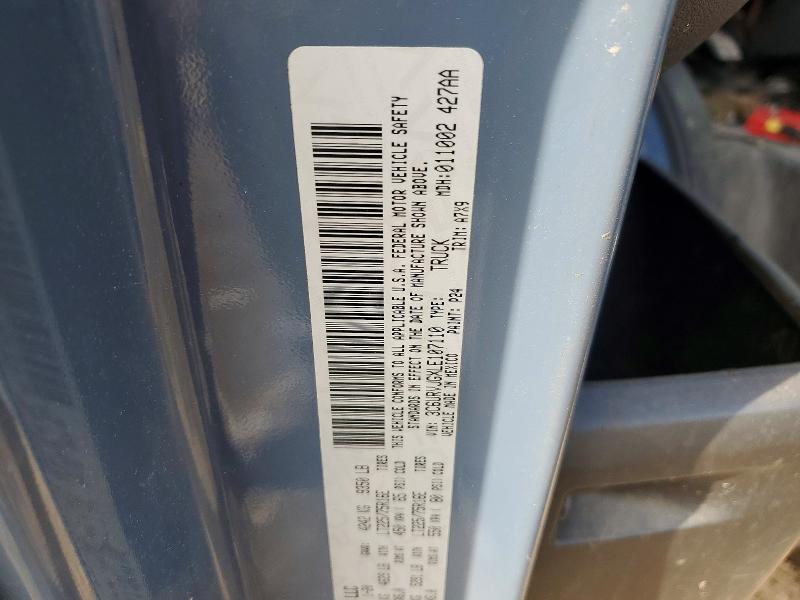 99869035 :رقم المزاد ، 3C6URVJGXLE107110 vin ، 2020 Ram Promaster مزاد بيع