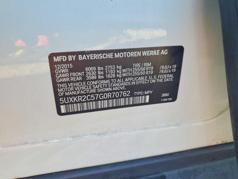 Aukcja sprzedaży 2016 Bmw X5, vin: 5UXKR2C57G0R70762, numer aukcji: 78423285
