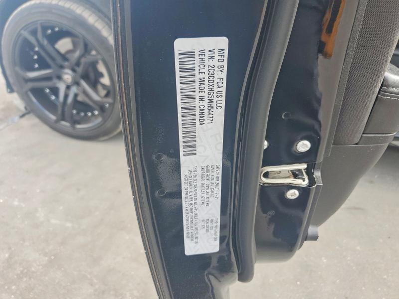 77268515 :رقم المزاد ، 2C3CDXHG5MH544771 vin ، 2021 Dodge Charger مزاد بيع