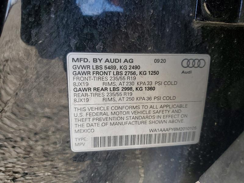 Aukcja sprzedaży 2021 Audi Q5, vin: WA1AAAFY6M2010105, numer aukcji: 79203605