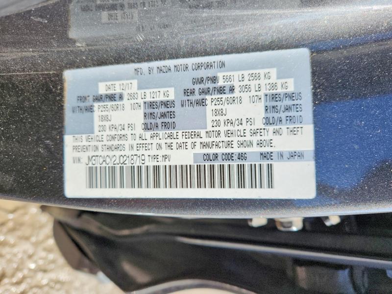 Auction sale of the 2018 Mazda Cx-9, vin: JM3TCACY2J0218719, lot number: 76577075