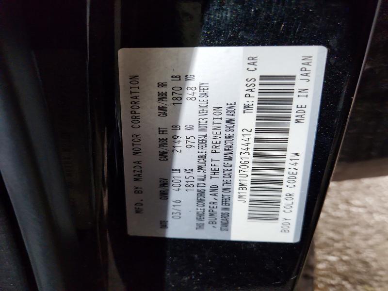 75710835 :رقم المزاد ، JM1BM1U70G1344412 vin ، 2016 Mazda 3 مزاد بيع