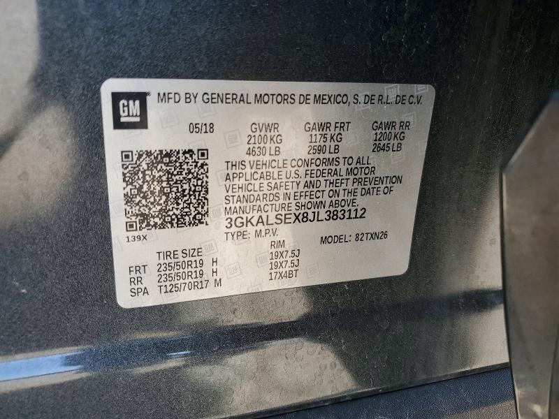 Продаж на аукціоні авто 2018 Gmc Terrain, vin: 3GKALSEX8JL383112, номер лоту: 75769035