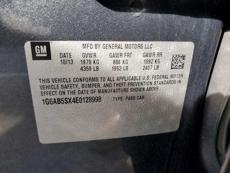 Продажа на аукционе авто 2014 Cadillac Ats Luxury, vin: 1G6AB5SX4E0128998, номер лота: 76418725