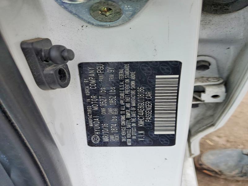 Продаж на аукціоні авто 2016 Hyundai Accent, vin: KMHCT4AE8GU118186, номер лоту: 78644385