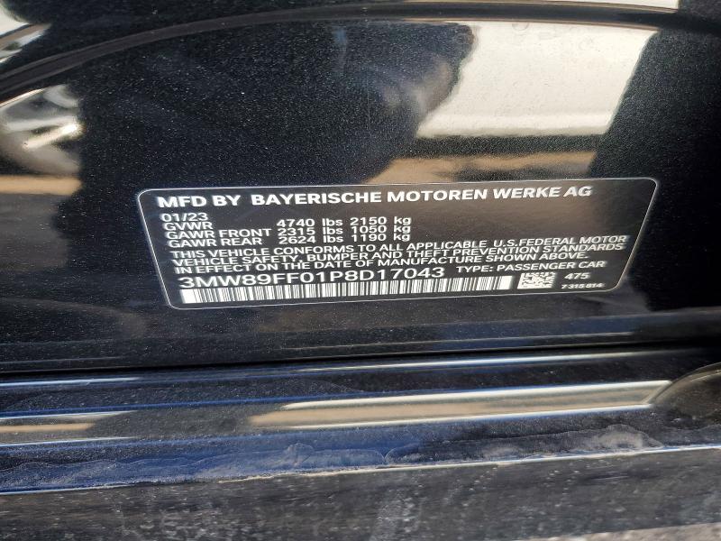 Продажа на аукционе авто 2023 Bmw 330xi, vin: 3MW89FF01P8D17043, номер лота: 78699615