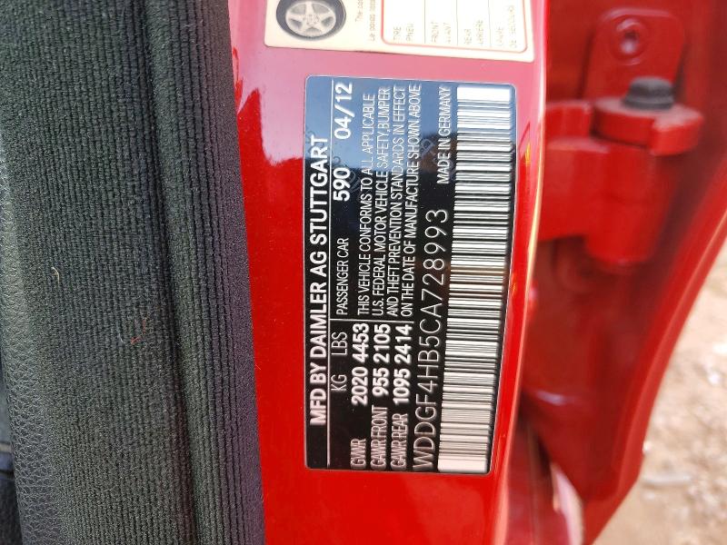 Aukcja sprzedaży 2012 Mercedes-benz C, vin: WDDGF4HB5CA728993, numer aukcji: 77401945