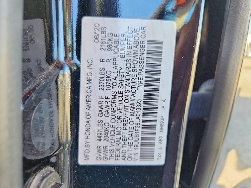 Aukcja sprzedaży 2020 Acura Tlx, vin: 19UUB1F36LA013323, numer aukcji: 78872155