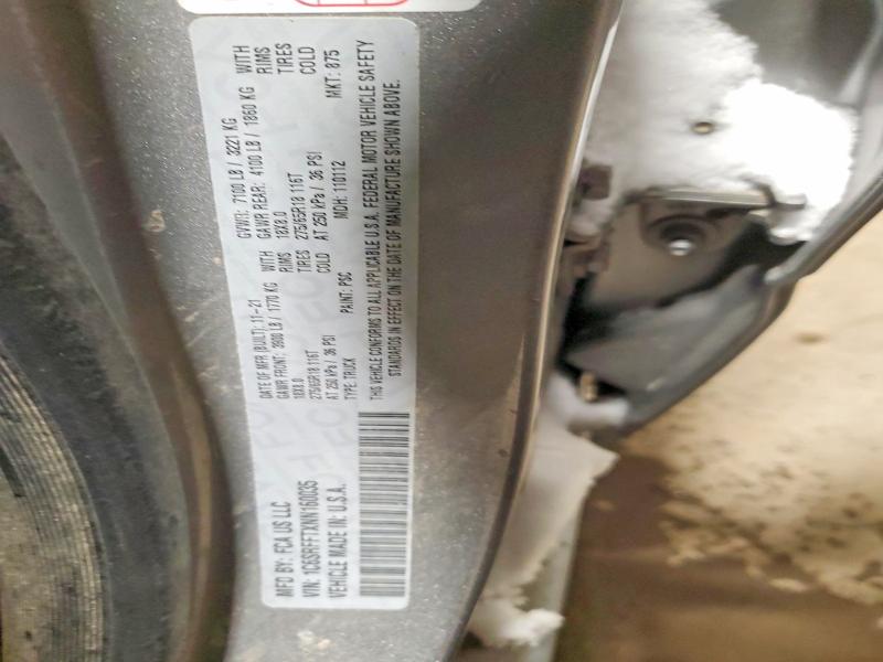 2022 Ram 1500 მანქანა იყიდება აუქციონზე, vin: 1C6SRFFTXNN160035, აუქციონის ნომერი: 78223595