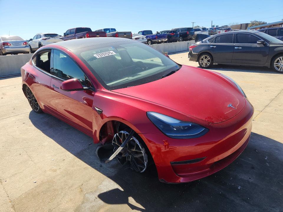 73707575 :رقم المزاد ، 5YJ3E1ECXPF678161 vin ، 2023 Tesla Model 3 مزاد بيع
