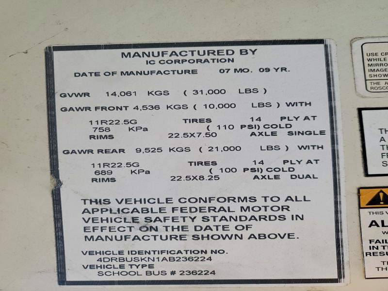 Продажа на аукционе авто 2010 Icrp 3000, vin: 4DRBUSKN1AB236224, номер лота: 75060115
