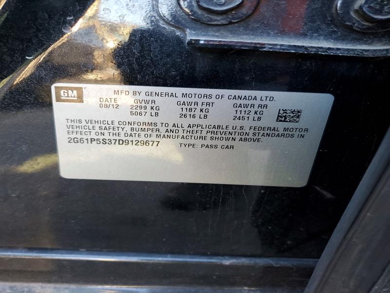 2013 Cadillac Xts მანქანა იყიდება აუქციონზე, vin: 2G61P5S37D9129677, აუქციონის ნომერი: 77658335