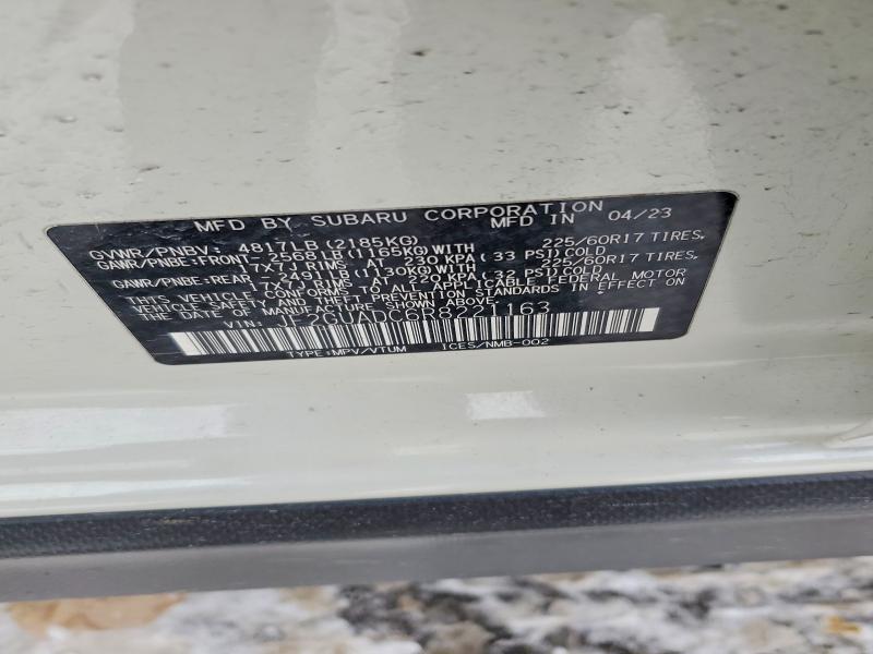 75634345 :رقم المزاد ، JF2GUADC6R8221163 vin ، 2024 Subaru Crosstrek مزاد بيع