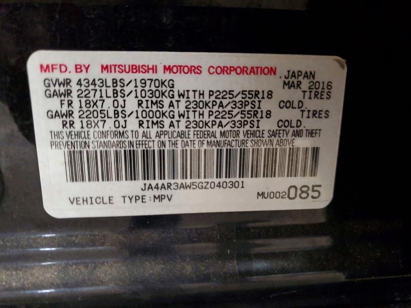 Продаж на аукціоні авто 2016 Mitsubishi Outlander Sport, vin: JA4AR3AW5GZ040301, номер лоту: 79489385
