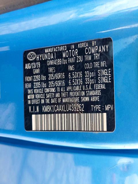 Продаж на аукціоні авто 2020 Hyundai Kona, vin: KM8K1CAAXLU439262, номер лоту: 74363475
