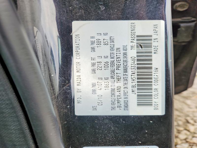 Продаж на аукціоні авто 2010 Mazda 3, vin: JM1BL1H57A1333460, номер лоту: 76541025