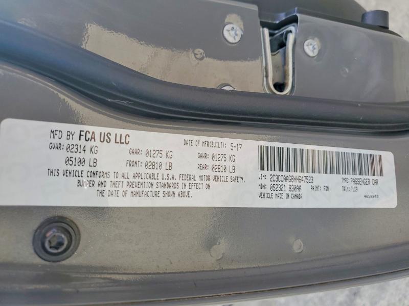 Продаж на аукціоні авто 2017 Chrysler 300, vin: 2C3CCAAG8HH647523, номер лоту: 76993595