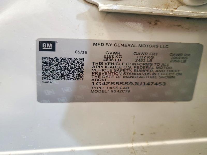 Aukcja sprzedaży 2018 Buick Lacrosse, vin: 1G4ZS5SS9JU147453, numer aukcji: 75886145