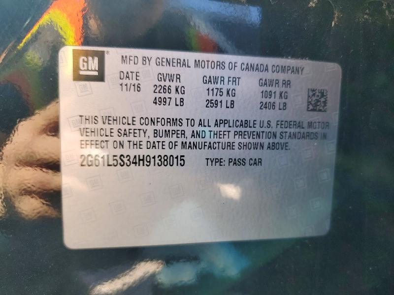 Aukcja sprzedaży 2017 Cadillac Xts, vin: 2G61L5S34H9138015, numer aukcji: 79165965