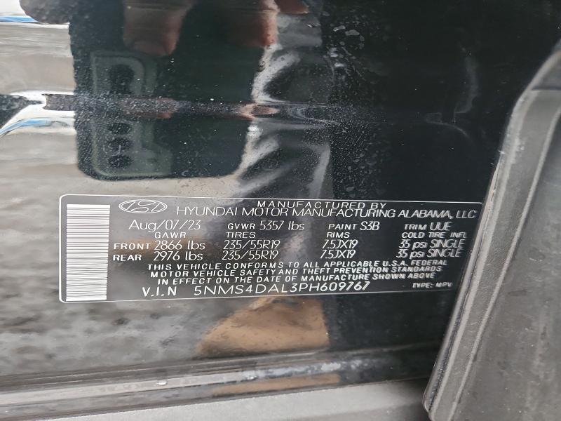 Продаж на аукціоні авто 2023 Hyundai Santa Fe, vin: 5NMS4DAL3PH609767, номер лоту: 77468475
