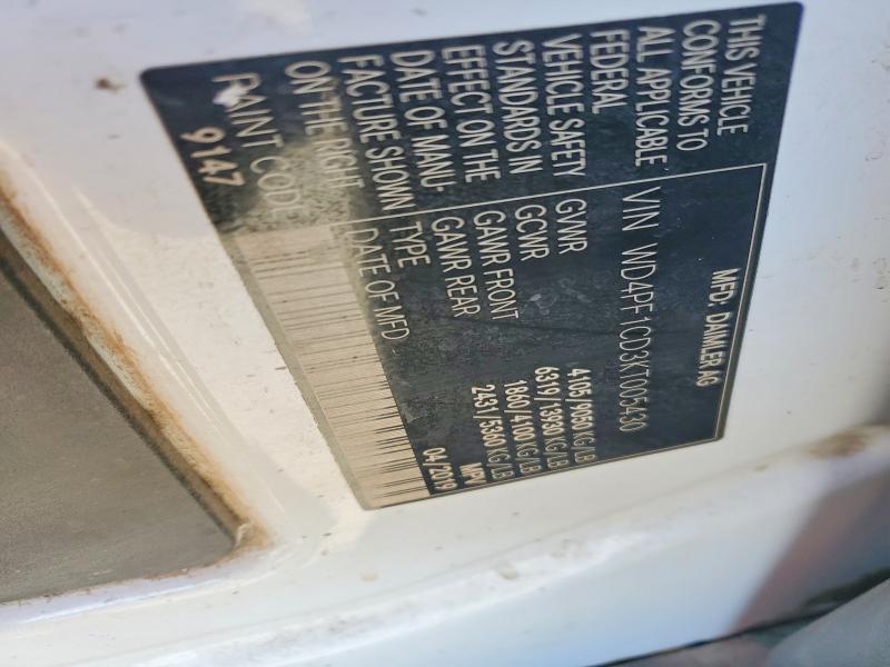 51384916 :رقم المزاد ، WD4PF1CD3KT005430 vin ، 2019 Mercedes-benz Sprinter مزاد بيع