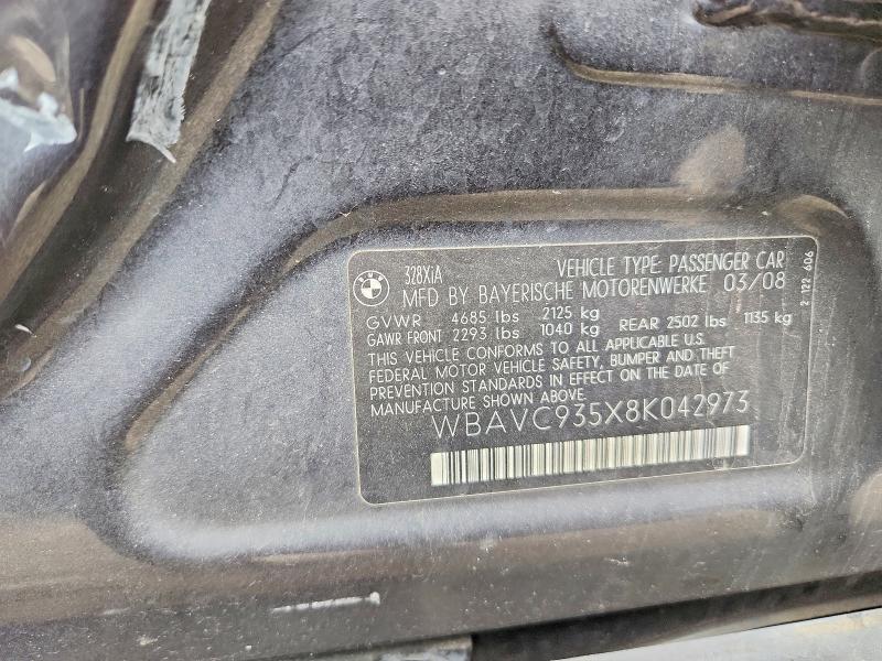 Продажа на аукционе авто 2008 Bmw 328, vin: WBAVC935X8K042973, номер лота: 78174865