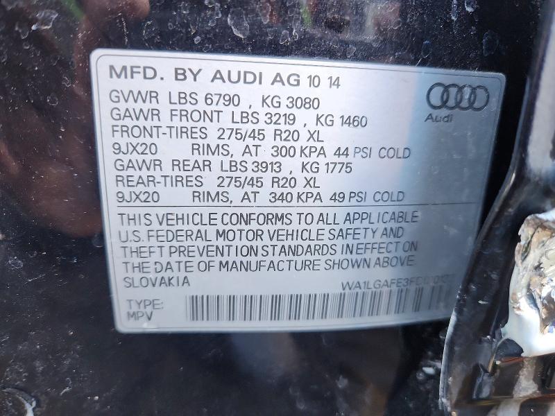 Aukcja sprzedaży 2015 Audi Q7, vin: WA1LGAFE3FD010132, numer aukcji: 76067075