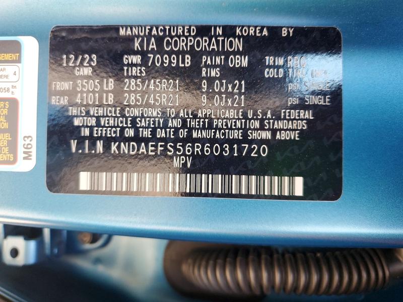 Продаж на аукціоні авто 2024 Kia Ev9, vin: KNDAEFS56R6031720, номер лоту: 73976285