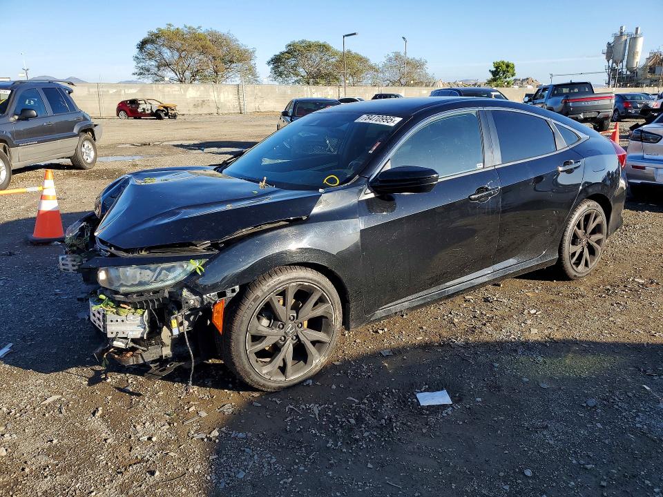 78470995 :رقم المزاد ، 2HGFC2F82KH504267 vin ، 2019 Honda Civic مزاد بيع