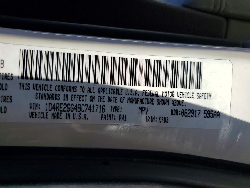 2011 Dodge Durango მანქანა იყიდება აუქციონზე, vin: 1D4RE2GG4BC741716, აუქციონის ნომერი: 79218445