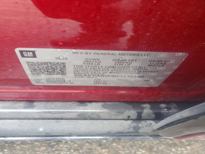 2019 Buick Enclave მანქანა იყიდება აუქციონზე, vin: 5GAEVAKW8KJ135160, აუქციონის ნომერი: 78969715