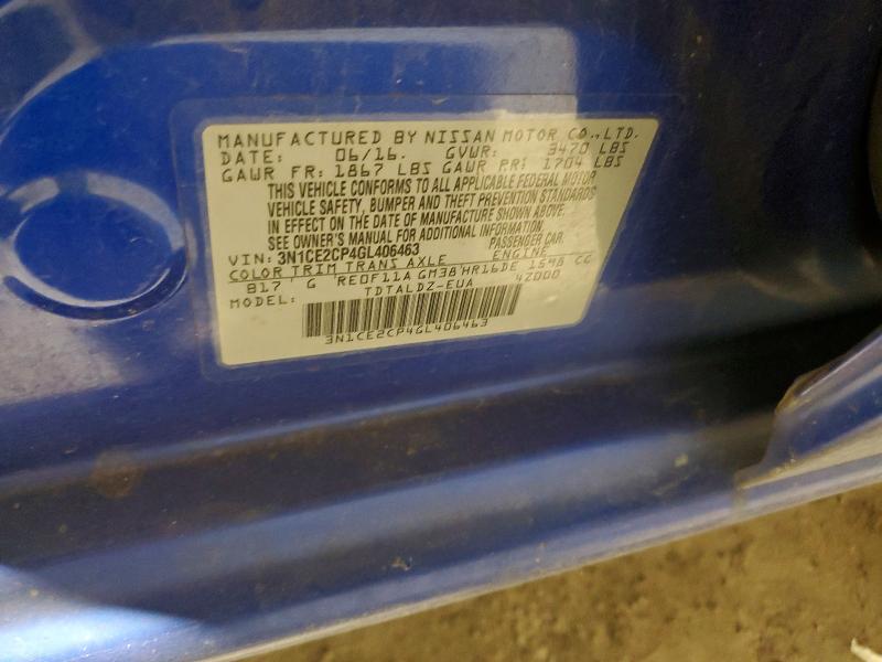 Продажа на аукционе авто 2016 Nissan Versa Note, vin: 3N1CE2CP4GL406463, номер лота: 76339395
