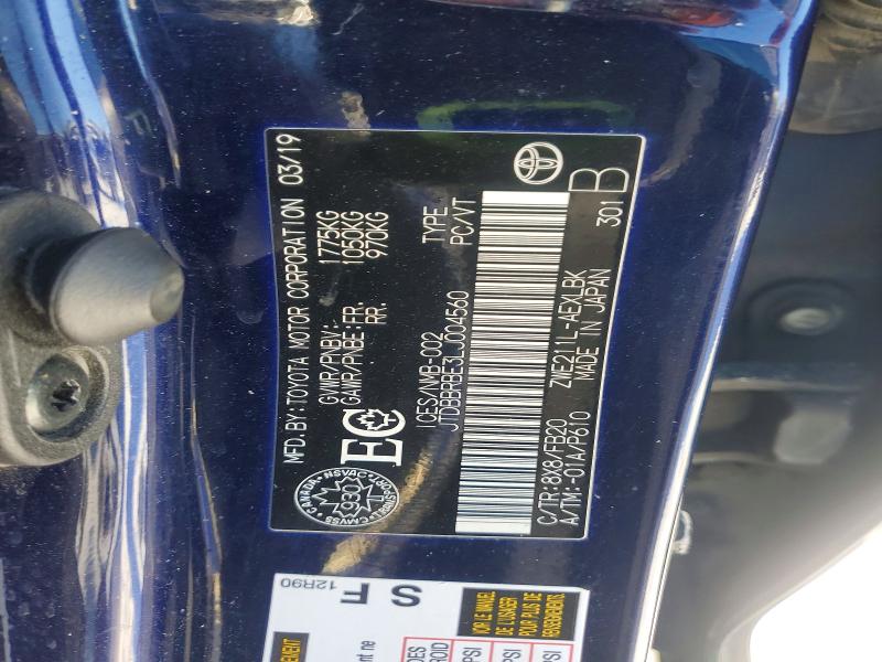 Продажа на аукционе авто 2020 Toyota Corolla, vin: JTDBBRBE3LJ004560, номер лота: 75805545