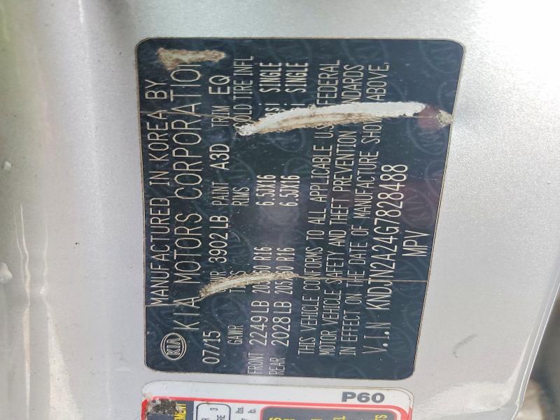 2016 Kia Soul მანქანა იყიდება აუქციონზე, vin: KNDJN2A24G7828488, აუქციონის ნომერი: 76770785