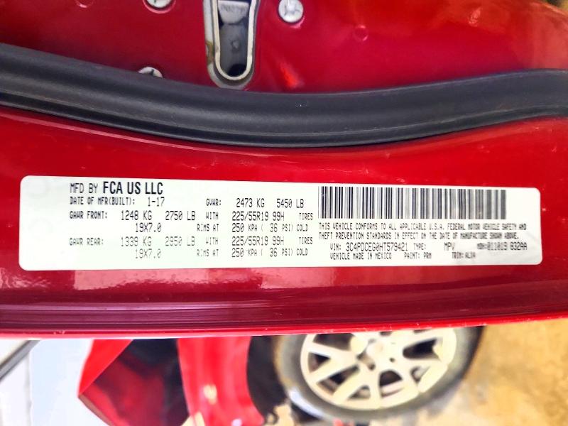 Продажа на аукционе авто 2017 Dodge Journey, vin: 3C4PDCEG0HT579421, номер лота: 76987135