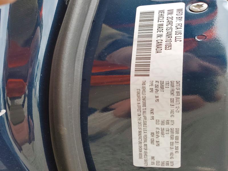 78690545 :رقم المزاد ، 2C4RC1S74NR101053 vin ، 2022 Chrysler Pacifica مزاد بيع