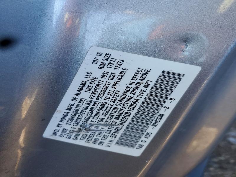 Aukcja sprzedaży 2016 Honda Odyssey, vin: 5FNRL5H62GB150594, numer aukcji: 75340445