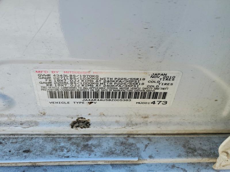 Aukcja sprzedaży 2011 Mitsubishi Outlander, vin: JA4AR4AU5BZ005383, numer aukcji: 75824155