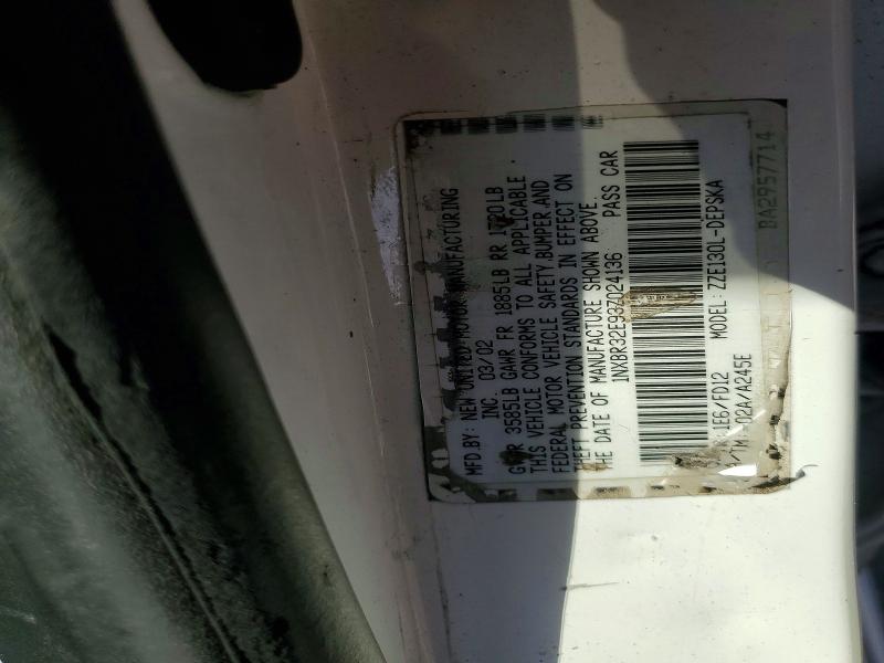 Auction sale of the 2003 Toyota Corolla, vin: 1NXBR32E93Z024136, lot number: 79051865