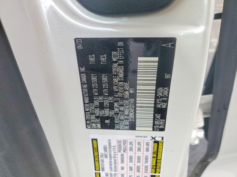 2023 Lexus Rx 350h Ba მანქანა იყიდება აუქციონზე, vin: 2T2BBMCA6PC011496, აუქციონის ნომერი: 77616165