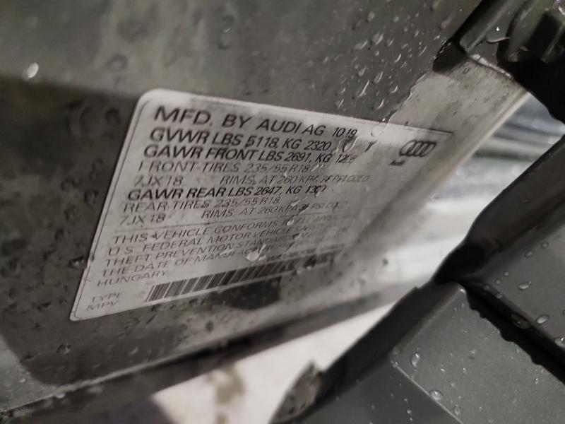 79355565 :رقم المزاد ، WA1AECF38L1034835 vin ، 2020 Audi Q3 مزاد بيع