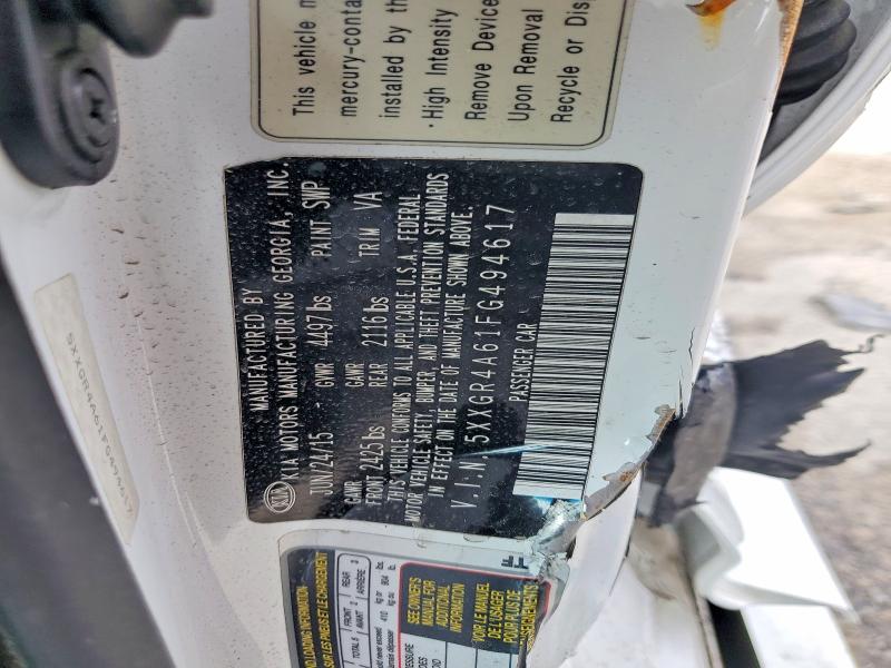 Продажа на аукционе авто 2015 Kia Optima, vin: 5XXGR4A61FG494617, номер лота: 77762335