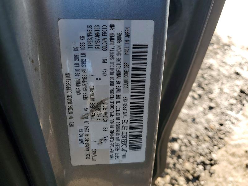75369065 :رقم المزاد ، JM1CW2BL8D0158106 vin ، 2013 Mazda 5 مزاد بيع